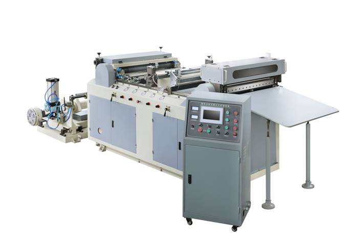 DFJ600A AUTOMATIC FOOD PAPER ROLL TO SHEET CUTTING MACHINE