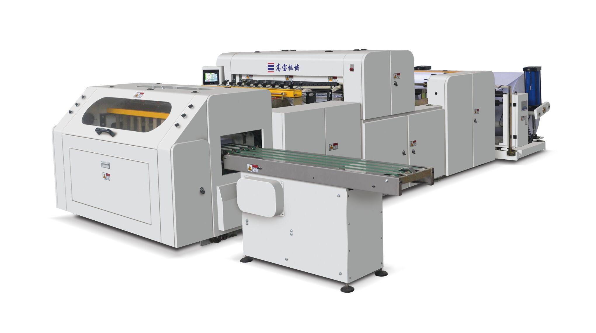 Full Automatic A4 Paper Roll Sheet Cutting Machine HQJ1100